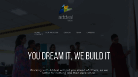 What Addvalsolutions.com website looked like in 2016 (7 years ago)