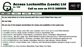 What Accesslocksmiths.co.uk website looked like in 2016 (7 years ago)
