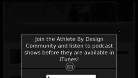What Athletebydesign.com website looked like in 2016 (7 years ago)