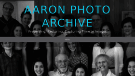 What Aaronphotoarchive.com website looked like in 2016 (7 years ago)