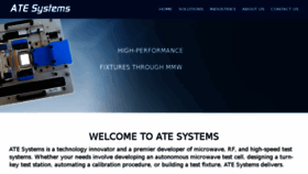 What Atesystems.com website looked like in 2016 (7 years ago)