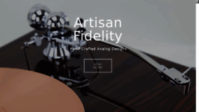 What Artisanfidelity.com website looked like in 2016 (7 years ago)