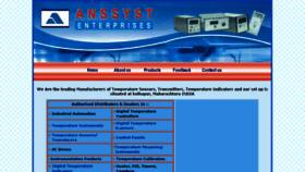 What Anssyst.com website looked like in 2016 (7 years ago)