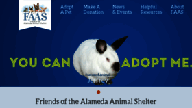 What Alamedaanimalshelter.org website looked like in 2016 (7 years ago)