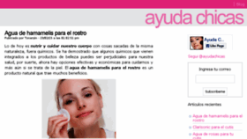 What Ayudachicas.com website looked like in 2016 (7 years ago)
