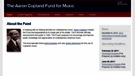 What Aaroncopland.com website looked like in 2016 (7 years ago)