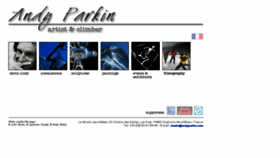 What Andyparkin.com website looked like in 2016 (7 years ago)