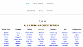 What Allcaptainsyachtsales.com website looked like in 2016 (7 years ago)