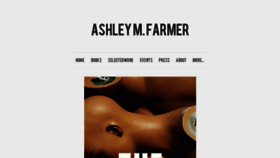 What Ashleymfarmer.com website looked like in 2016 (7 years ago)