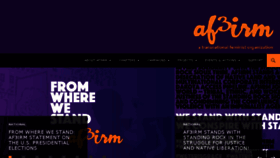 What Af3irm.org website looked like in 2016 (7 years ago)