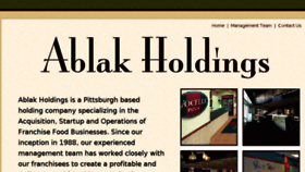 What Ablakholdings.com website looked like in 2016 (7 years ago)