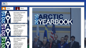 What Arcticyearbook.com website looked like in 2016 (7 years ago)