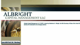 What Albrightcapital.com website looked like in 2016 (7 years ago)