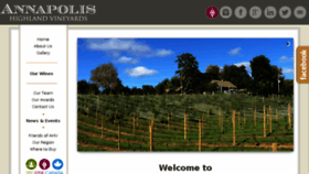 What Annapolishighlandvineyards.com website looked like in 2016 (7 years ago)