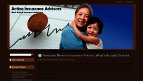 What Activeinsuranceadvisors.com website looked like in 2016 (7 years ago)