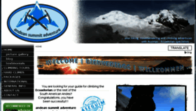 What Andeansummitadventure.com website looked like in 2016 (7 years ago)