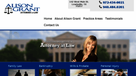 What Agrantattorney.com website looked like in 2016 (7 years ago)