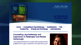 What Adlpsychotherapy.co.uk website looked like in 2016 (7 years ago)