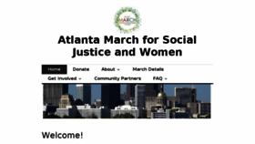 What Atlantamarch.com website looked like in 2016 (7 years ago)