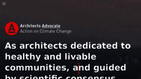 What Architects-advocate.com website looked like in 2016 (7 years ago)