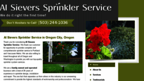 What Alsieverssprinklerservice.com website looked like in 2016 (7 years ago)