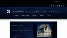 What Attorneyadamburke.com website looked like in 2016 (7 years ago)