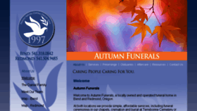 What Autumnfunerals.net website looked like in 2016 (7 years ago)