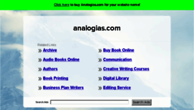 What Analogias.com website looked like in 2017 (7 years ago)