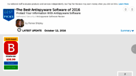 What Anti-spyware-review.toptenreviews.com website looked like in 2017 (7 years ago)