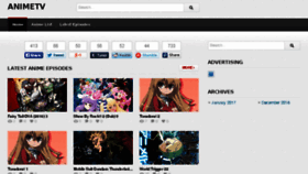 What Animestream.tv website looked like in 2017 (7 years ago)