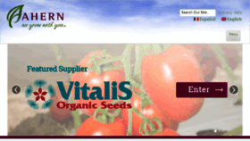 What Ahernseeds.com website looked like in 2017 (9 years ago)