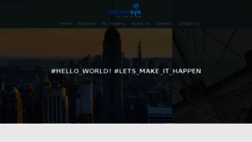 What Adventsys.in website looked like in 2017 (8 years ago)