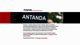 What Antanda.com website looked like in 2017 (7 years ago)