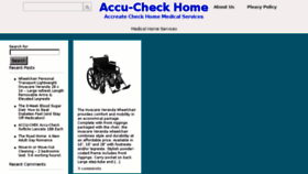 What Accucheckhome.com website looked like in 2017 (7 years ago)