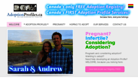 What Adoptionprofiles.ca website looked like in 2017 (7 years ago)