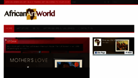 What Africanartworld.com website looked like in 2017 (7 years ago)