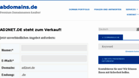 What Ad2net.de website looked like in 2017 (7 years ago)