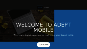 What Adeptmobi.com website looked like in 2017 (7 years ago)