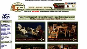 What Adirondackchairshop.com website looked like in 2017 (7 years ago)
