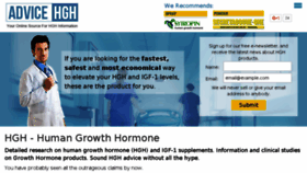 What Advice-hgh.com website looked like in 2017 (7 years ago)