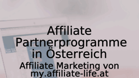 What Affiliate-life.at website looked like in 2017 (7 years ago)