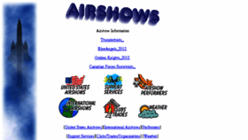 What Airshows.com website looked like in 2017 (7 years ago)