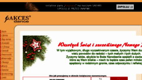 What Akcesdance.pl website looked like in 2017 (7 years ago)