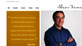 What Alan-fine.com website looked like in 2017 (7 years ago)