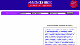 What Annonces-broc.fr website looked like in 2017 (7 years ago)