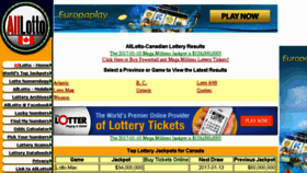 What Alllotto.ca website looked like in 2017 (7 years ago)