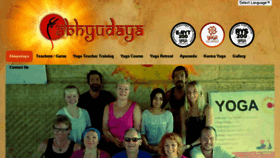 What Abhyudayayoga.org website looked like in 2017 (7 years ago)