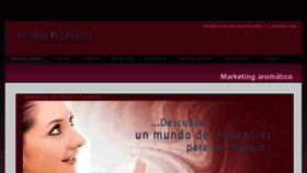 What Aromasyespacios.es website looked like in 2017 (7 years ago)