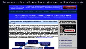 What Anomail.pl website looked like in 2017 (7 years ago)