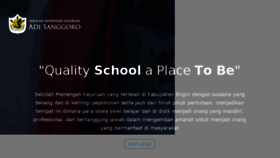 What Adisanggoro.sch.id website looked like in 2017 (7 years ago)